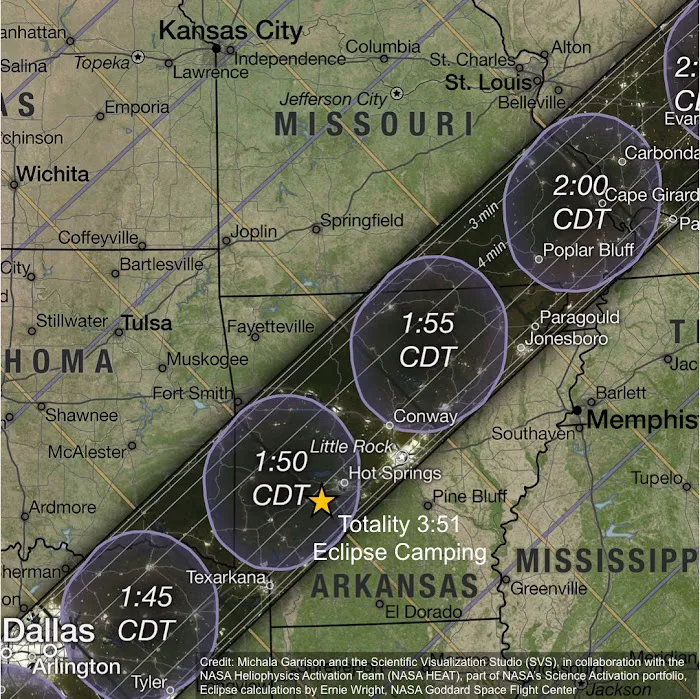 Totality 3:51 Eclipse 2024 Camping 7