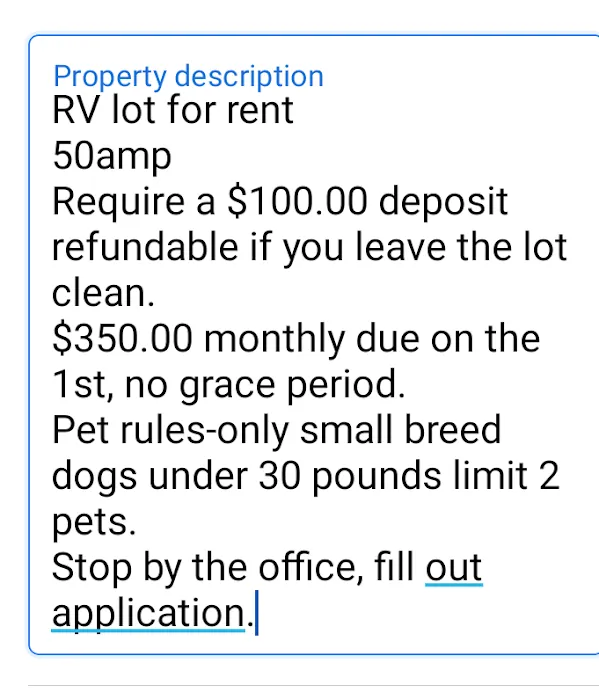 Gum Springs RV Park 8