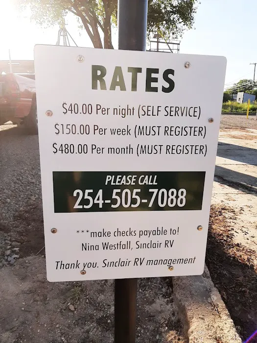 Sinclair RV Park Gustine Texas 7