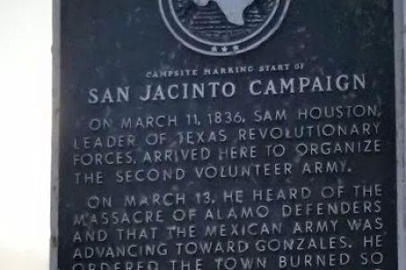 Campsite Marking Start Of San Jacinto Campaign