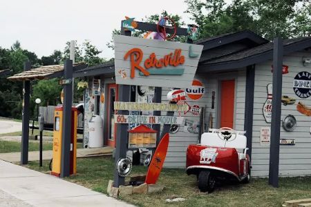 Retroville RV Park 60s Drive-In Movie Themed Waterfront RV Park