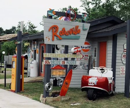 Retroville RV Park 60s Drive-In Movie Themed Waterfront RV Park