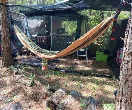 My backyard camp