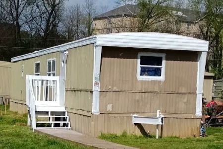 Suburban mobile home community