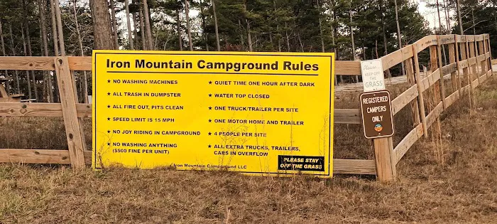The Campgrounds at Iron Mountain Resort. 9