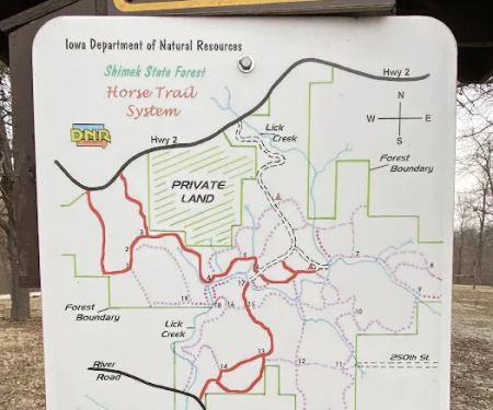 Shimek State Forest Equestrian Campground Upper Camp
