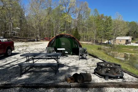 Lake view camping