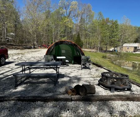 Lake view camping