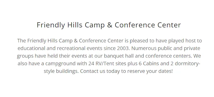 Friendly Hills Camp 3