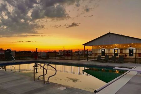 Sunset at Blue Oasis RV Park