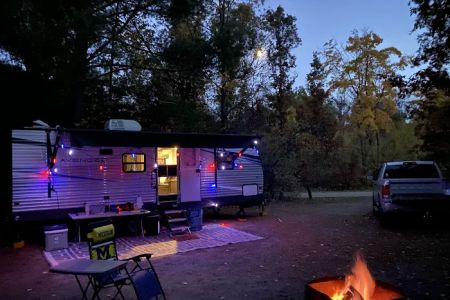 Mio Pond State Forest Campground circle camp