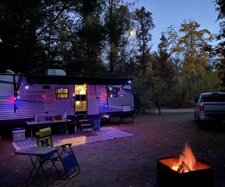 Mio Pond State Forest Campground circle camp