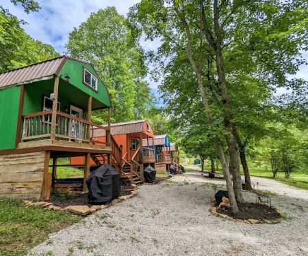 Fireglow Forest Riverside Cabin Rentals
