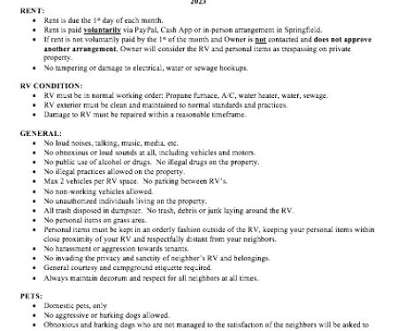 PIONEER RV PARK - open now!