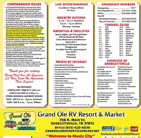Grand Ole RV Resort and Market 1