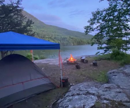 Floating Battery Island Campground #1