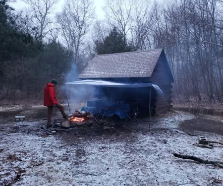 Great Lyons camping area shelter