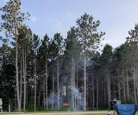 In the woods campground